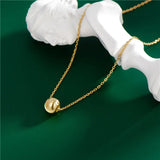 925 Silver Chain Necklace with Beads Pendant for Women