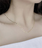 925 Sterling Silver Geometric Necklace Fine Jewelry for Women