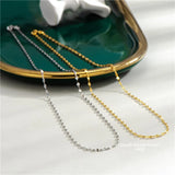 925 Sterling Silver Geometric Necklace Fine Jewelry for Women