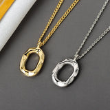 925 Sterling Silver Geometric Pendant Necklace Wedding Jewelry