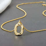 925 Sterling Silver Geometric Pendant Necklace Wedding Jewelry
