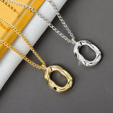 925 Sterling Silver Geometric Pendant Necklace Wedding Jewelry
