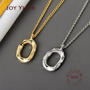 925 Sterling Silver Geometric Pendant Necklace Wedding Jewelry