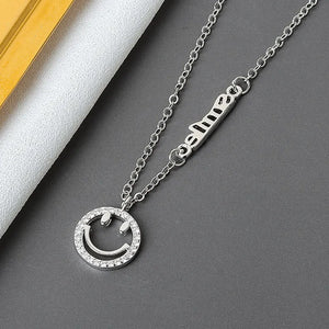 925 Silver Geometric Pendant Necklace For Women Wedding Party
