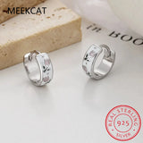 925 Silver Enamel Tulips Hoop Earrings Classic Fine Jewelry
