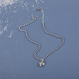 925 Silver Emoji Face Pendant Anklet for Women