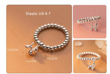 925 Sterling Silver Balloon Dog Elastic Ring Wedding Party Jewelry