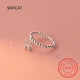 925 Sterling Silver Balloon Dog Elastic Ring Wedding Party Jewelry