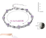 925 Silver CZ Bracelet For Women Wedding Party
