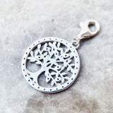 Colorful Tree Pendant Charm for Women in 925 Sterling Silver