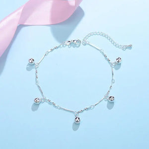 925 Silver Sweet Beads Anklet for Women DB1405