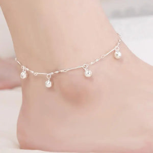 925 Silver Sweet Beads Anklet for Women DB1405