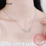 925 Silver Mother Gift Tulip CZ Necklace For Women