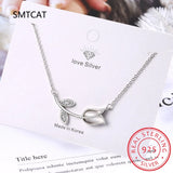 925 Silver Mother Gift Tulip CZ Necklace For Women