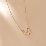 925 Silver Heart Charm Necklace Wedding Party Jewelry