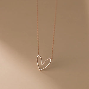 925 Silver Heart Charm Necklace Wedding Party Jewelry