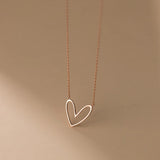 925 Silver Heart Charm Necklace Wedding Party Jewelry