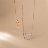925 Silver Heart Charm Necklace Wedding Party Jewelry
