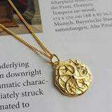 925 Sterling Silver Coins Pendant Necklace Chocker Bohemian Jewelry