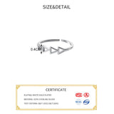 925 Silver Geometric Adjustable Ring Women Party Fine Jewelry Punk Accessories