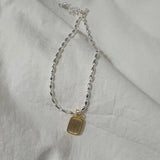 925 Sterling Silver Geometric Oval Beads Anklets Pendant Ankle Bracelet