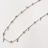 925 Silver Geometric Choker Necklace Women Minimalist Fine Jewelry