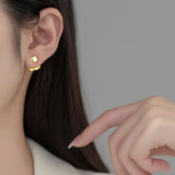925 Silver Geometric Stud Earrings Square Cut Post Studs Hypoallergenic
