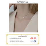 925 Silver Geometric Dot Lucky Letter Choker Necklace