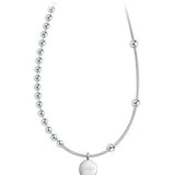 925 Silver Geometric Dot Lucky Letter Choker Necklace