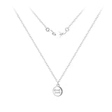 925 Silver Good Luck Double-layer Bead Pendant Necklace Female Jewelry Gift