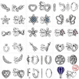 925 Silver Heart Arrow Feather CZ Earrings for Women