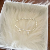 925 Sterling Silver Heart Charm Bracelet for Women Hand Chain Bangle