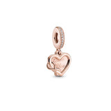 925 Silver Family Tree Charm Matte Glass Beads DIY Jewelry
