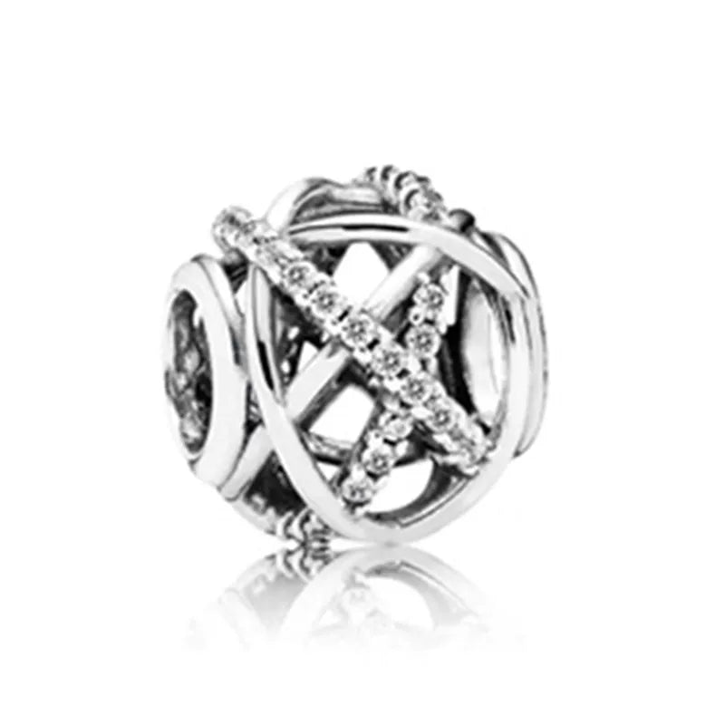 925 Silver Hedgehog Charm Bracelet Bead for DIY Decoration