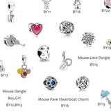 925 Silver Hedgehog Charm Bracelet Bead for DIY Decoration