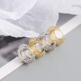 925 Sterling Silver Hollow Bohemian Earrings for Women - Party Jewelry