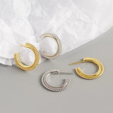 925 Silver Small Bead Stud Earrings for Women
