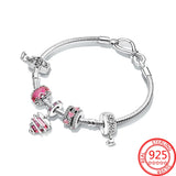 925 Sterling Silver Love Knot Charm for Bracelet