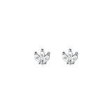 925 Silver Zircon Small Stud Earrings Women Jewelry