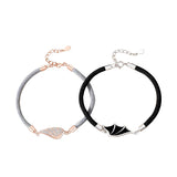925 Sterling Silver Angel Demon Wings Bracelet Romantic Couple Accessories