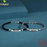 925 Silver Angel Wings Rope Chain Couple Bracelet Romantic Accessories