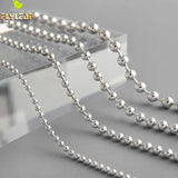 925 Silver Beaded Bracelet for Women Original Femme Accessories