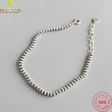925 Sterling Silver Beaded Bracelets for Women