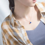 925 Sterling Silver Sunstone Forever Love Necklace 14mm GTLX1177