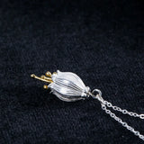 925 Silver Campanula Pendant Necklace for Women