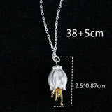 925 Silver Campanula Pendant Necklace for Women