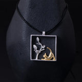 925 Silver Cat Pendant Necklace for Women Party Accessories