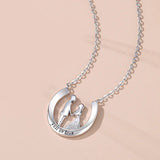 925 Silver Couple Dating Lovers Necklace Romantic Accessories
