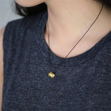 925 Silver Crown Pendant Necklace 18k Plating Women Femme Accessory