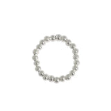 925 Sterling Silver Elastic Rope Bead Anxiety Rings for Women